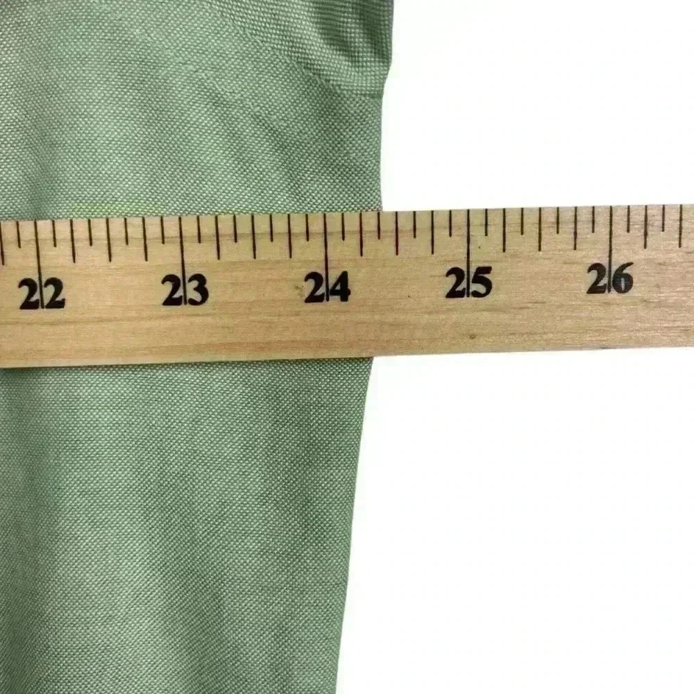 Stafford Essentials Cotton Blend Oxford Green Classic Fit | Size 16 1/2 - Picture 4 of 7